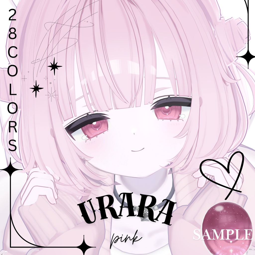 瞳28色 -Sparkle-「16アバター対応」