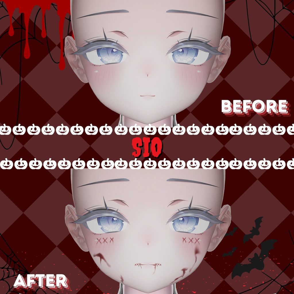 🎃ハロウィンメイク🎃Bloody「 8アバター対応」