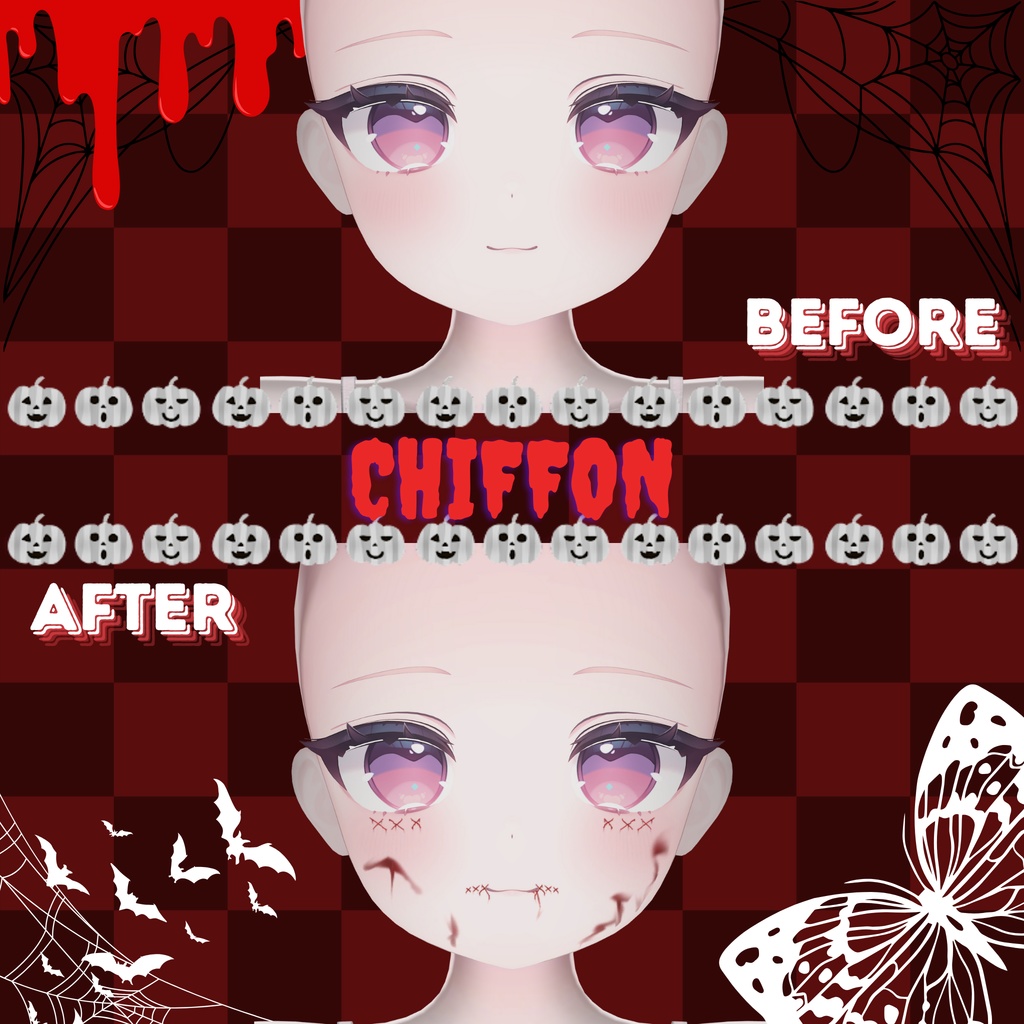 🎃ハロウィンメイク🎃Bloody「 8アバター対応」