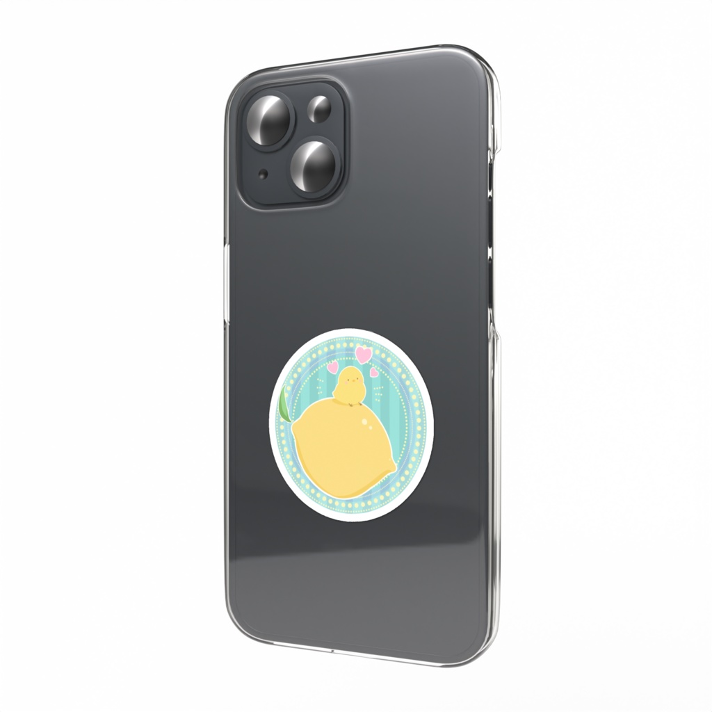 ヒヨコとレモンのステッカー