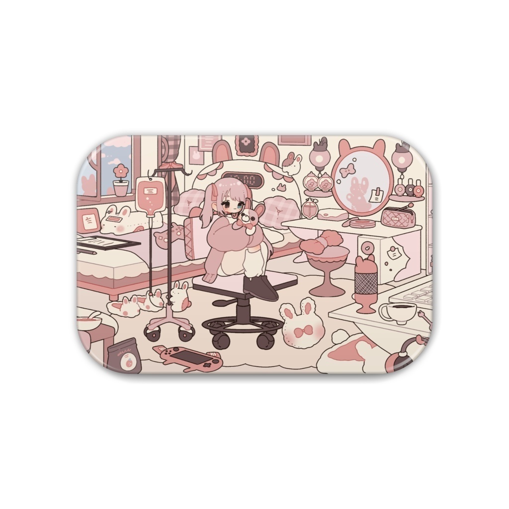 缶バッチ（角丸）