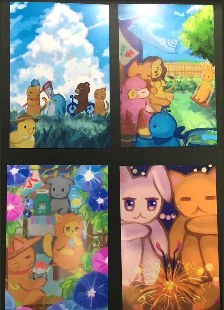 ニャンゴロウと仲間たち　ポストカード