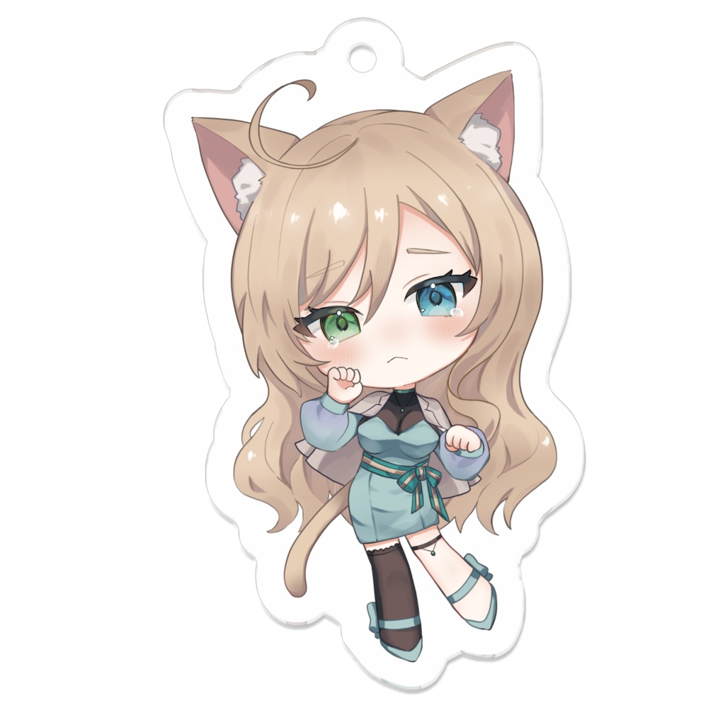 【SDみう】アクリルキーホルダー：OL服モード＆泣き顔