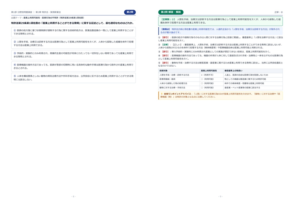 【2026年最新版】弁理士 対策問題集(全360問・詳細解説・要点整理表付き)