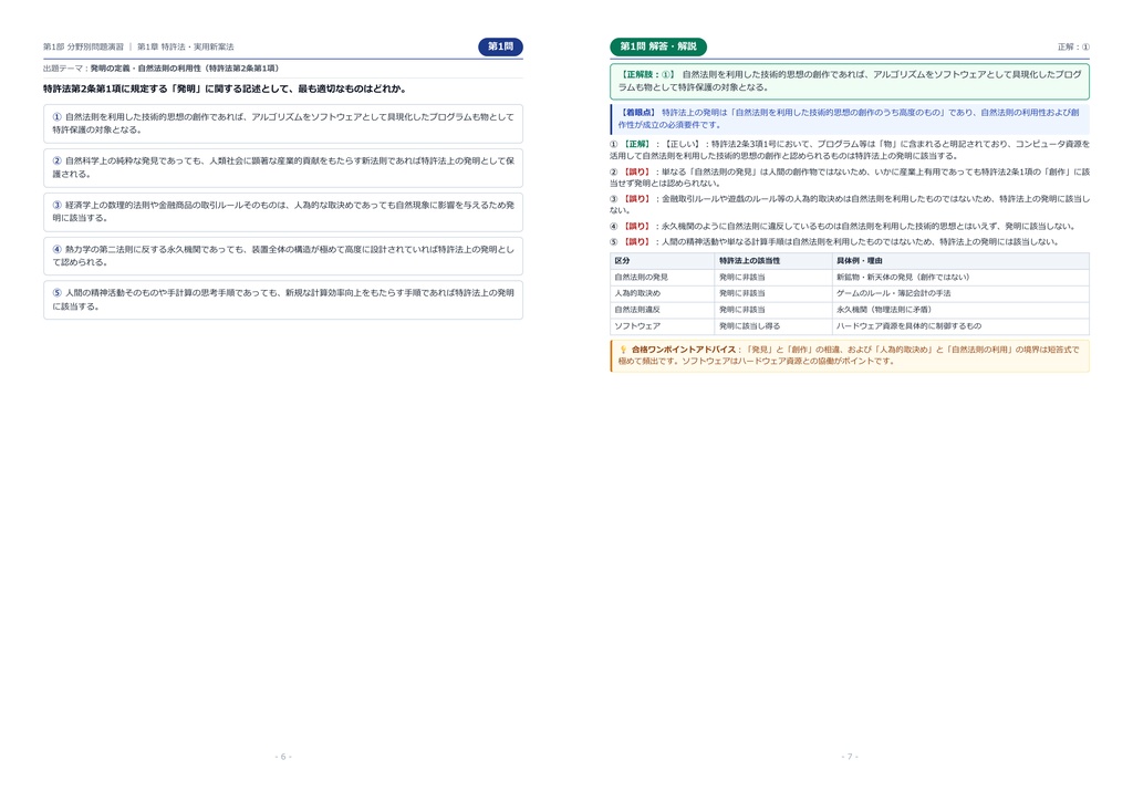 【2026年最新版】弁理士 対策問題集(全360問・詳細解説・要点整理表付き)