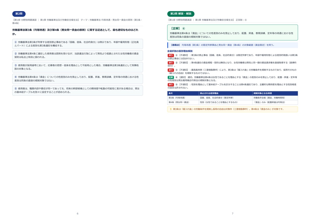 【2026年最新版】社会保険労務士(社労士) 対策問題集(全406問・詳細解説・要点整理表付き)