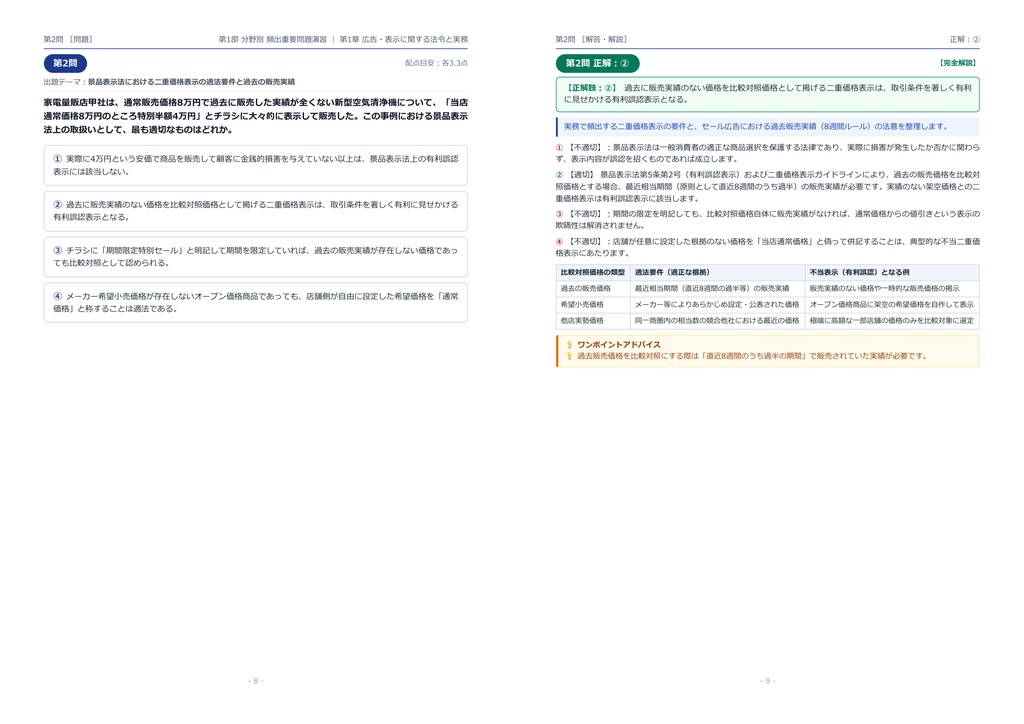 【2026年最新版】マーケティング法務検定® 3級 対策問題集(全210問・詳細解説・要点整理表付き)