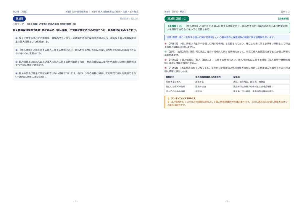 【2026年最新版】個人情報保護実務検定 3級 対策問題集(全210問・詳細解説・要点整理表付き)