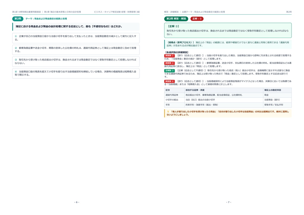 【2026年最新版】ビジネス・キャリア検定試験 経理・財務管理 3級 対策問題集(全180問・詳細解説・要点整理表付き)