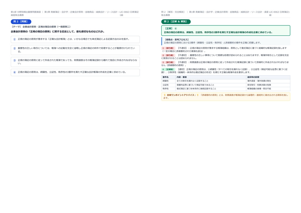 【2026年最新版】日商簿記1級 対策問題集(全250問・詳細解説・要点整理表付き)