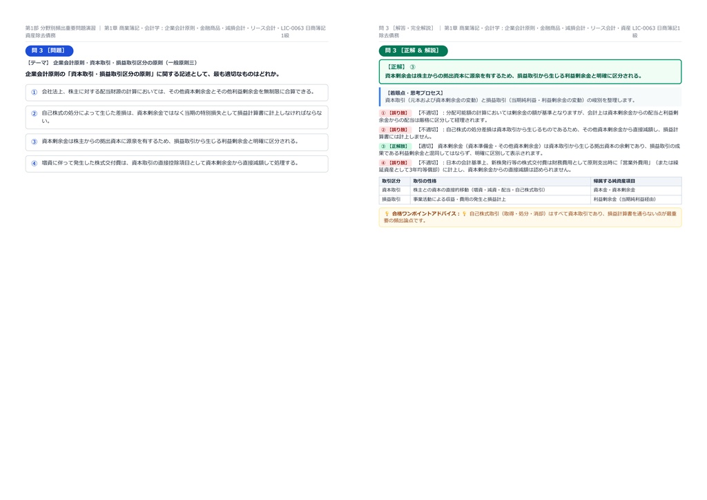 【2026年最新版】日商簿記1級 対策問題集(全250問・詳細解説・要点整理表付き)