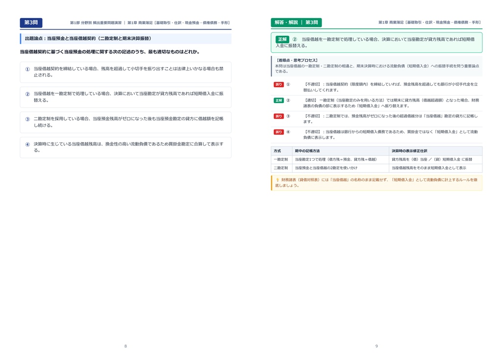 【2026年最新版】日商簿記検定 2級 対策問題集(全190問・詳細解説・要点整理表付き)