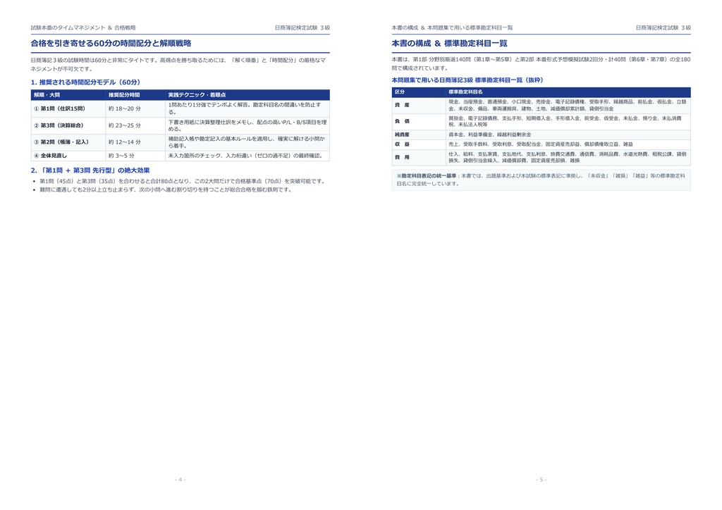 【2026年最新版】日商簿記3級 対策問題集(全180問・詳細解説・要点整理表付き)