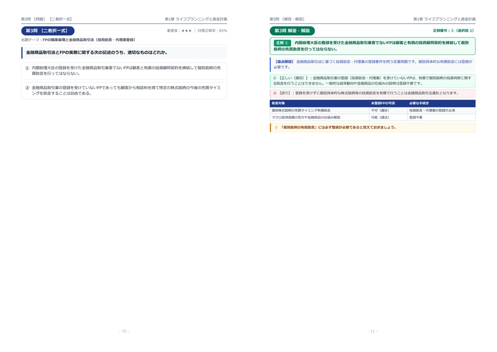 【2026年最新版】3級ファイナンシャル・プランニング技能士 対策問題集(全300問・詳細解説・要点整理表付き)