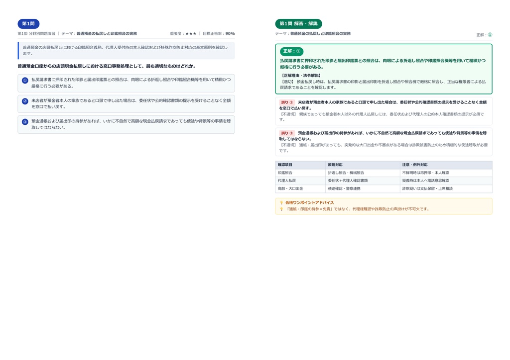 【2026年最新版】3級金融窓口サービス技能士 対策問題集(全180問・詳細解説・要点整理表付き)