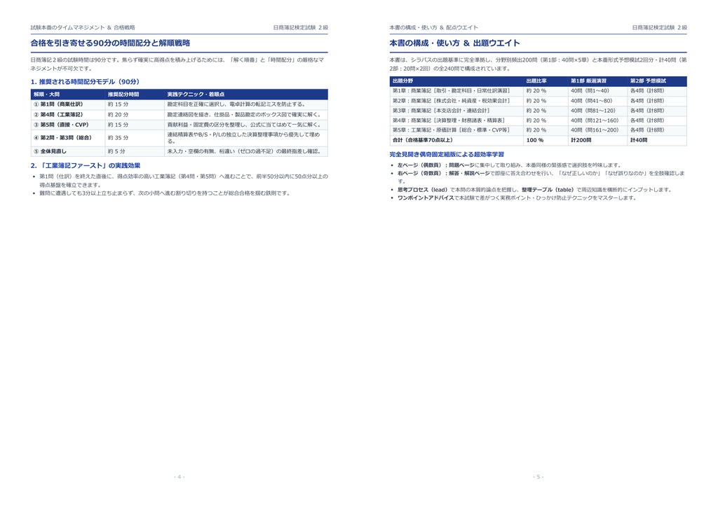 【2026年最新版】日商簿記2級 対策問題集(全240問・詳細解説・要点整理表付き)