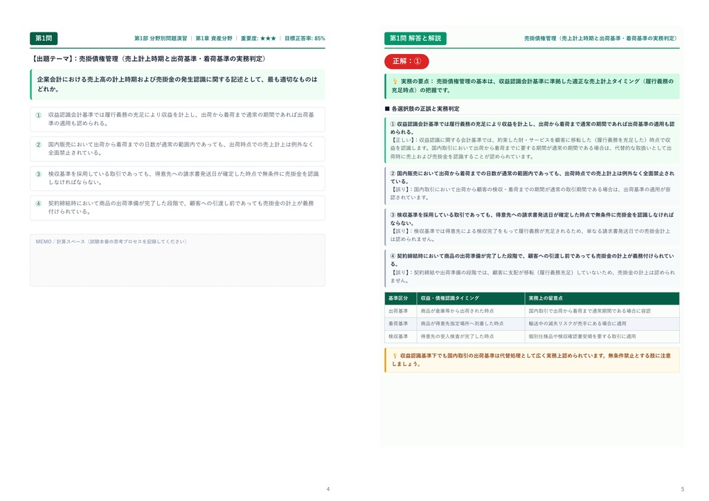 【2026年最新版】FASS検定 (経理・財務スキル検定) 3級 対策問題集(全210問・詳細解説・要点整理表付き)