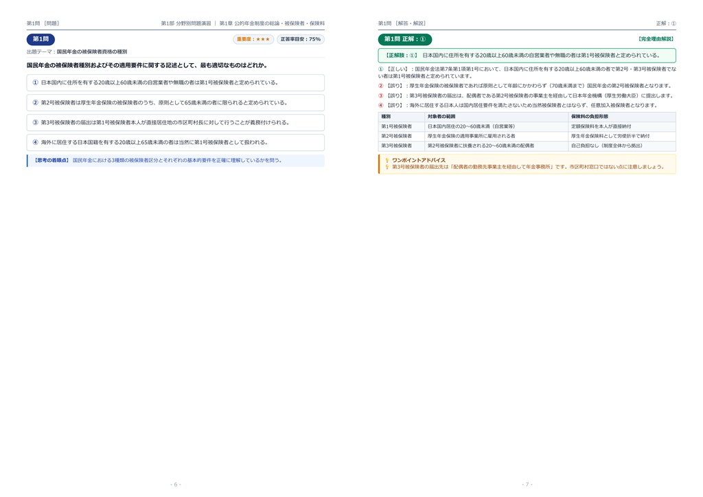 【2026年最新版】年金検定 1級 対策問題集(全350問・詳細解説・要点整理表付き)