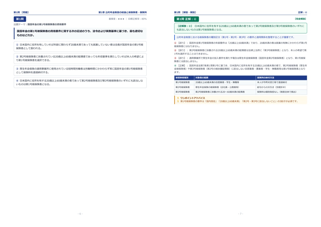 【2026年最新版】年金検定 2級 対策問題集(全280問・詳細解説・要点整理表付き)
