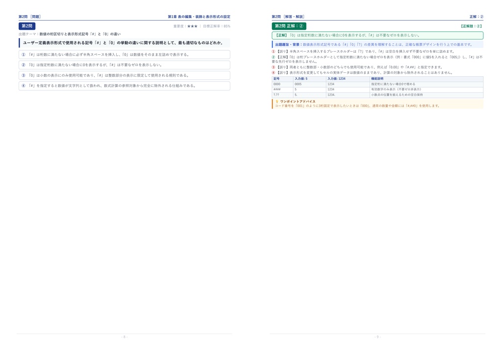 【2026年最新版】コンピュータサービス技能評価試験(CS試験) 表計算部門 2級 対策問題集(全210問・詳細解説・要点整理表付き)