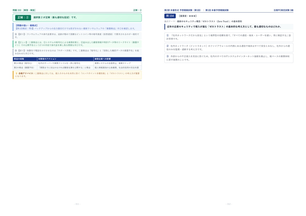 【2026年最新版】日商PC検定試験 3級 対策問題集(全210問・詳細解説・要点整理表付き)