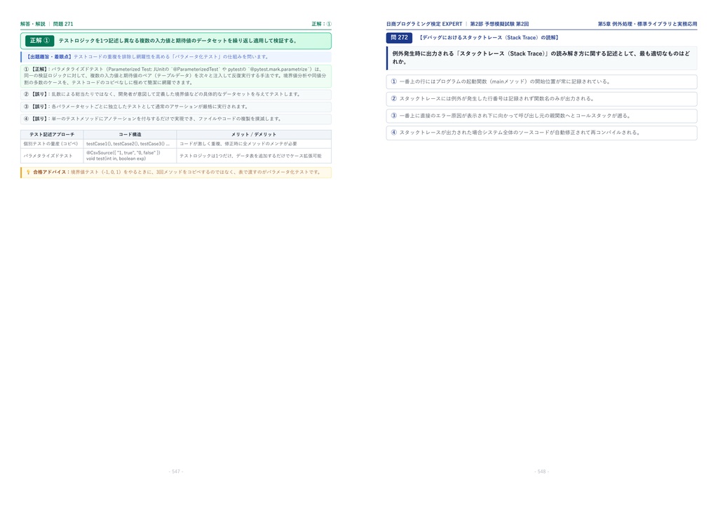 【2026年最新版】日商プログラミング検定 EXPERT 対策問題集(全280問・詳細解説・要点整理表付き)