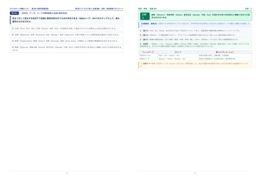【2026年最新版】ITパスポート試験(iパス) 対策問題集(全400問・詳細解説・要点整理表付き)