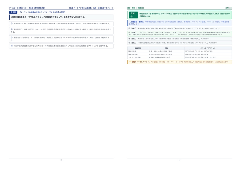 【2026年最新版】ITパスポート試験(iパス) 対策問題集(全400問・詳細解説・要点整理表付き)