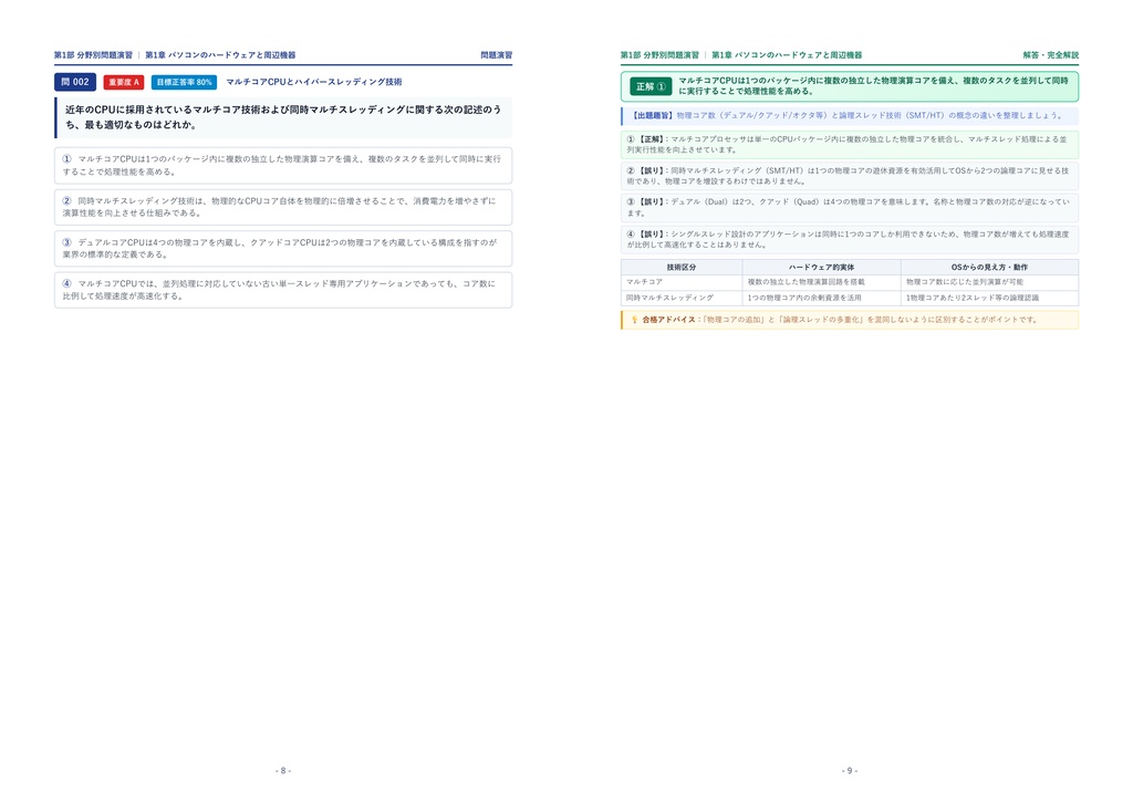 【2026年最新版】パソコン整備士検定 3級 対策問題集(全210問・詳細解説・要点整理表付き)