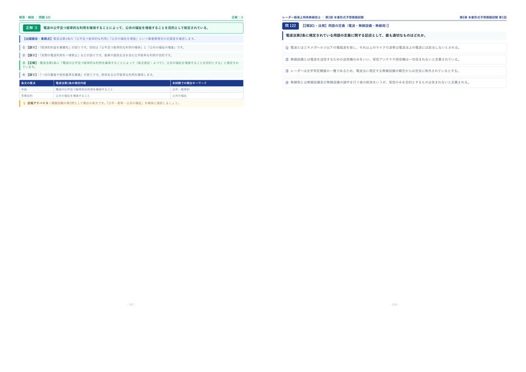 【2026年最新版】レーダー級海上特殊無線技士 対策問題集(全168問・詳細解説・要点整理表付き)