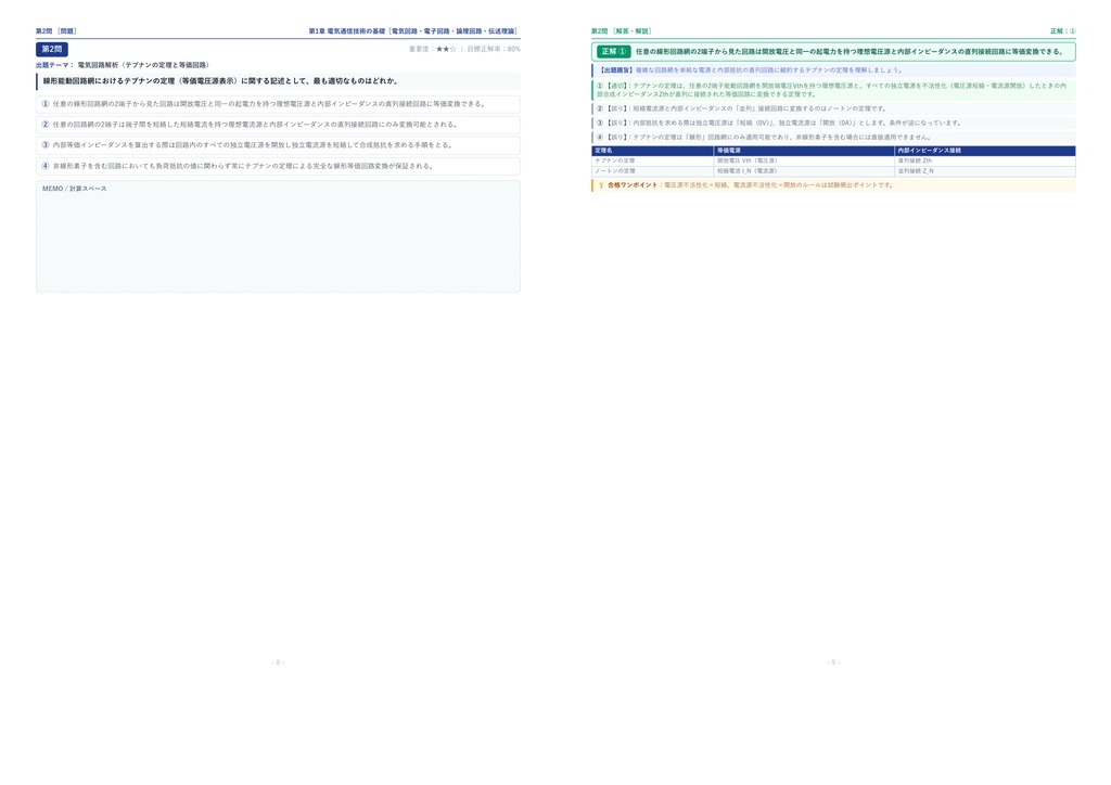 【2026年最新版】工事担任者(総合通信) 対策問題集(全350問・詳細解説・要点整理表付き)