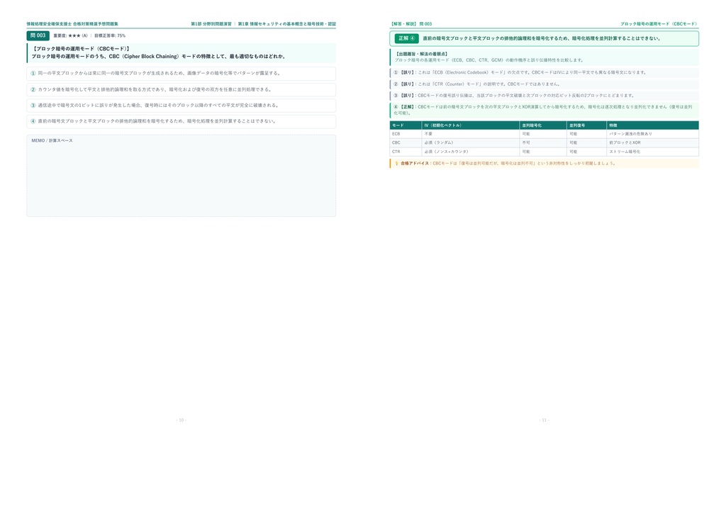 【2026年最新版】情報処理安全確保支援士試験 1級 対策問題集(全318問・詳細解説・要点整理表付き)