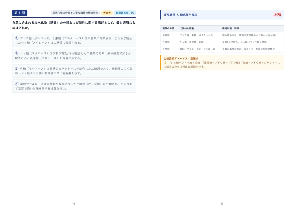 【2026年最新版】菓子製造技能士 2級(洋菓子製造作業) 対策問題集(全250問・詳細解説・要点整理表付き)
