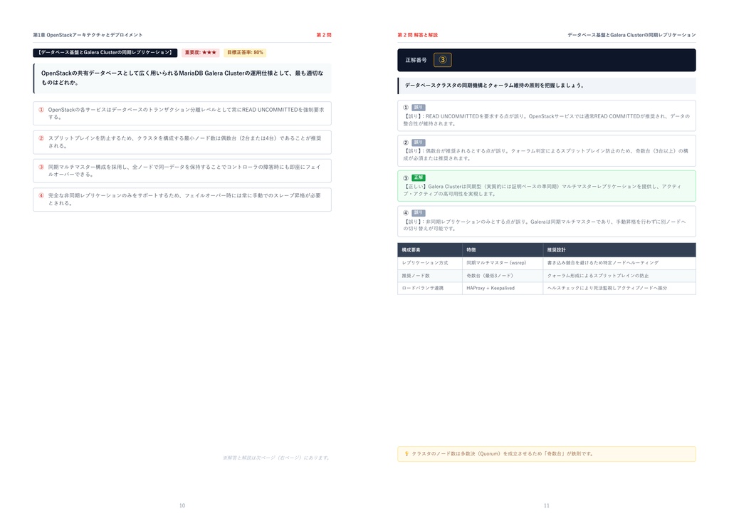 【2026年最新版】OPCEL認定試験(OpenStack技術者認定試験) 2級 対策問題集(全280問・詳細解説・要点整理表付き)