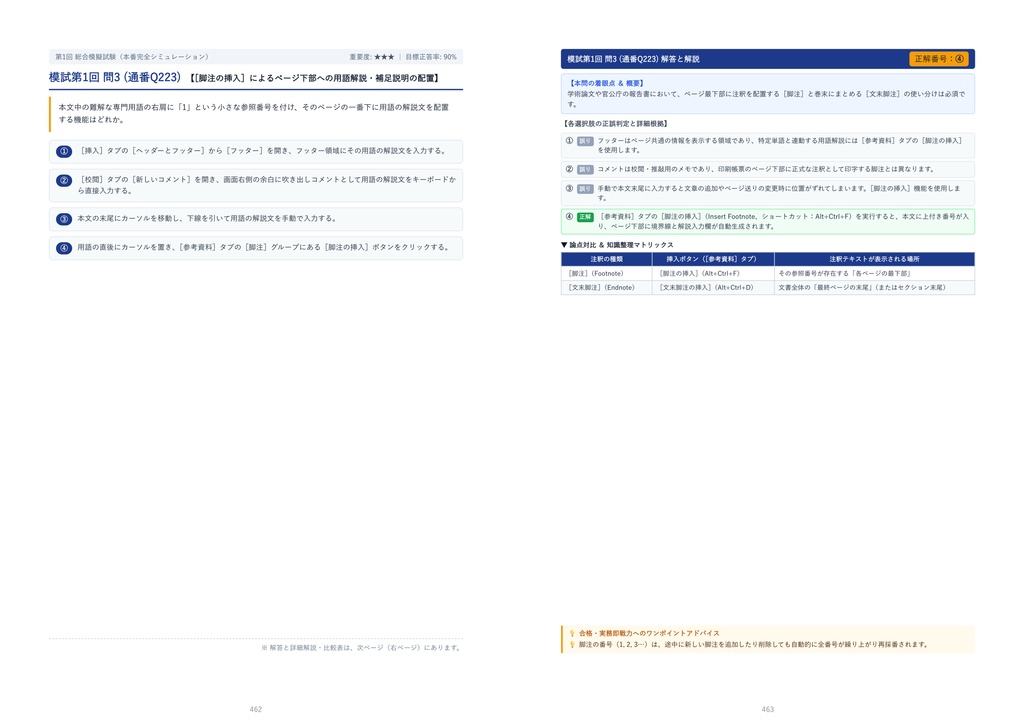 【2026年最新版】マイクロソフト オフィス スペシャリスト(MOS) 対策問題集(全300問・詳細解説・要点整理表付き)