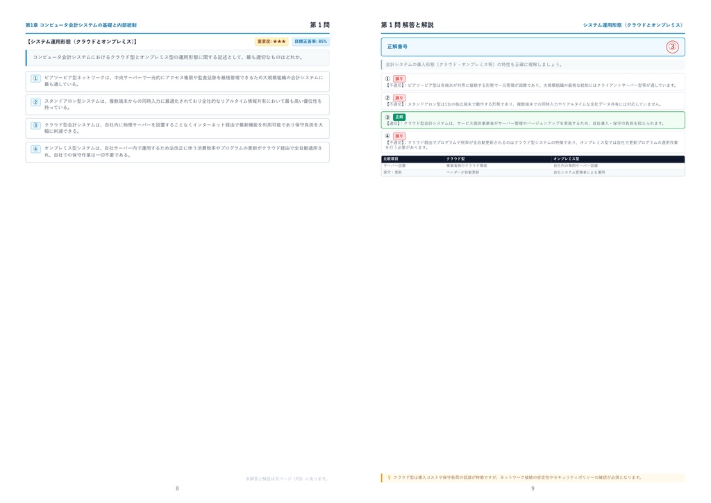 【2026年最新版】コンピュータ会計能力検定 2級 厳選問題集(全280問・詳細解説・インフォグラフィック図解付き)