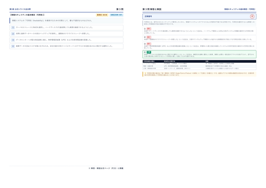 【2026年最新版】情報セキュリティマネジメント試験(SG) 厳選問題集(全300問・詳細解説・インフォグラフィック図解付き)