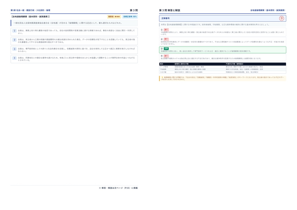 【2026年最新版】地質調査技士 厳選問題集(全310問・詳細解説・インフォグラフィック図解付き)