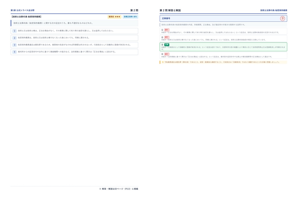 【2026年最新版】技術士(建設、機械、環境部門) 厳選問題集(全350問・詳細解説・インフォグラフィック図解付き)