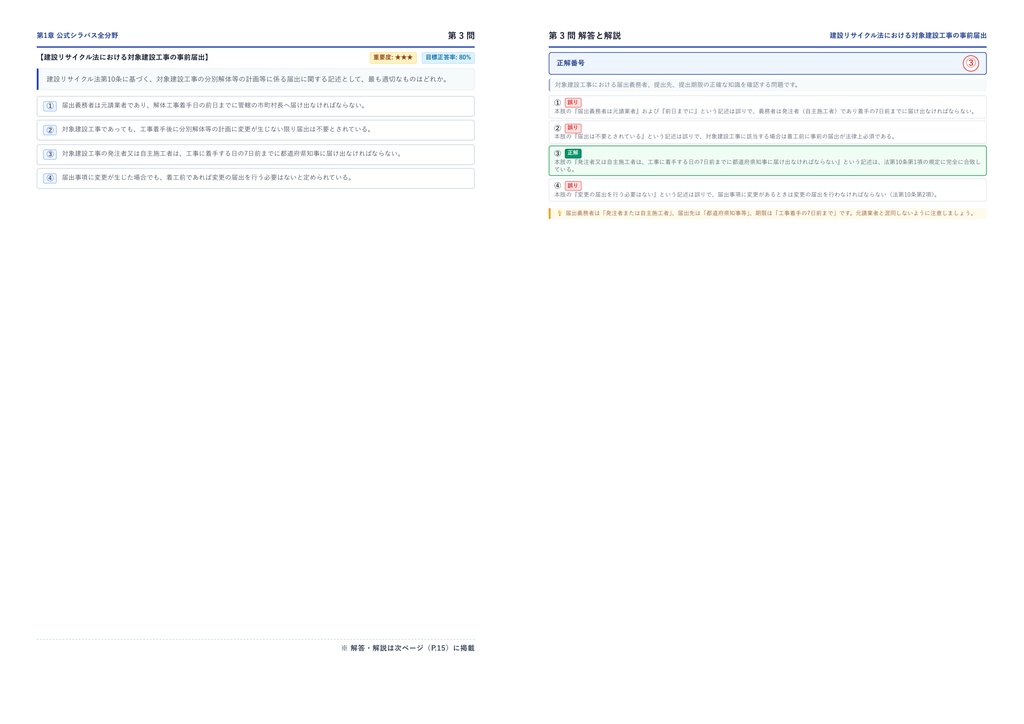 【2026年最新版】解体工事施工技士 厳選問題集(全350問・詳細解説・インフォグラフィック図解付き)