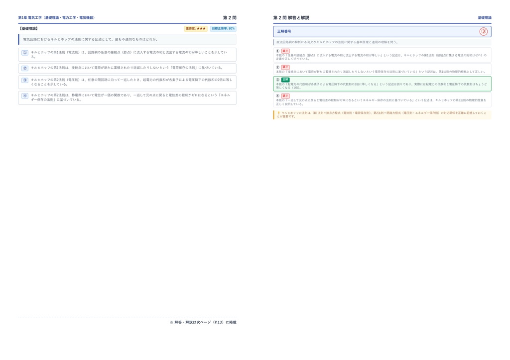 【2026年最新版】2級電気工事施工管理技士 厳選問題集(全300問・詳細解説・インフォグラフィック図解付き)