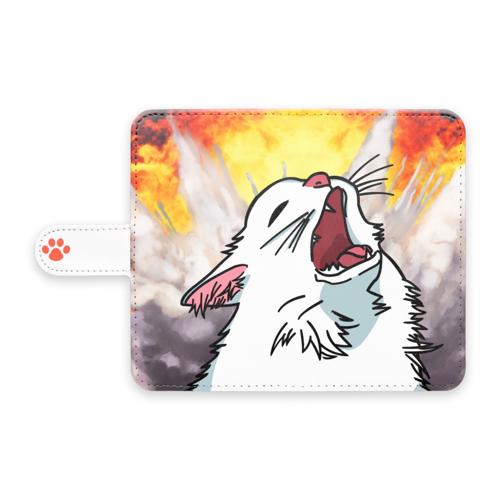 【Android】Thurston the cat 手帳型 スマホケース