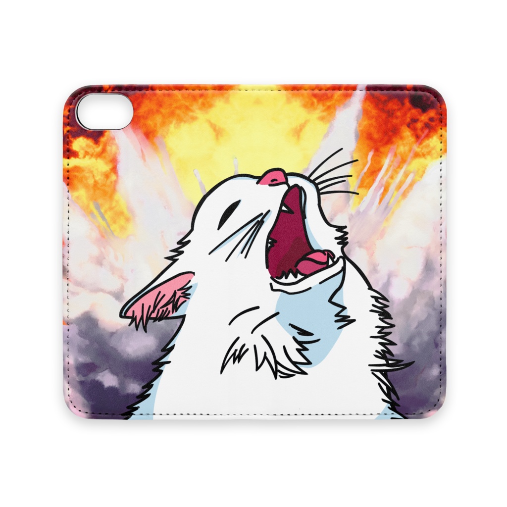 【iPhone】thurston the cat 手帳型 スマホケース