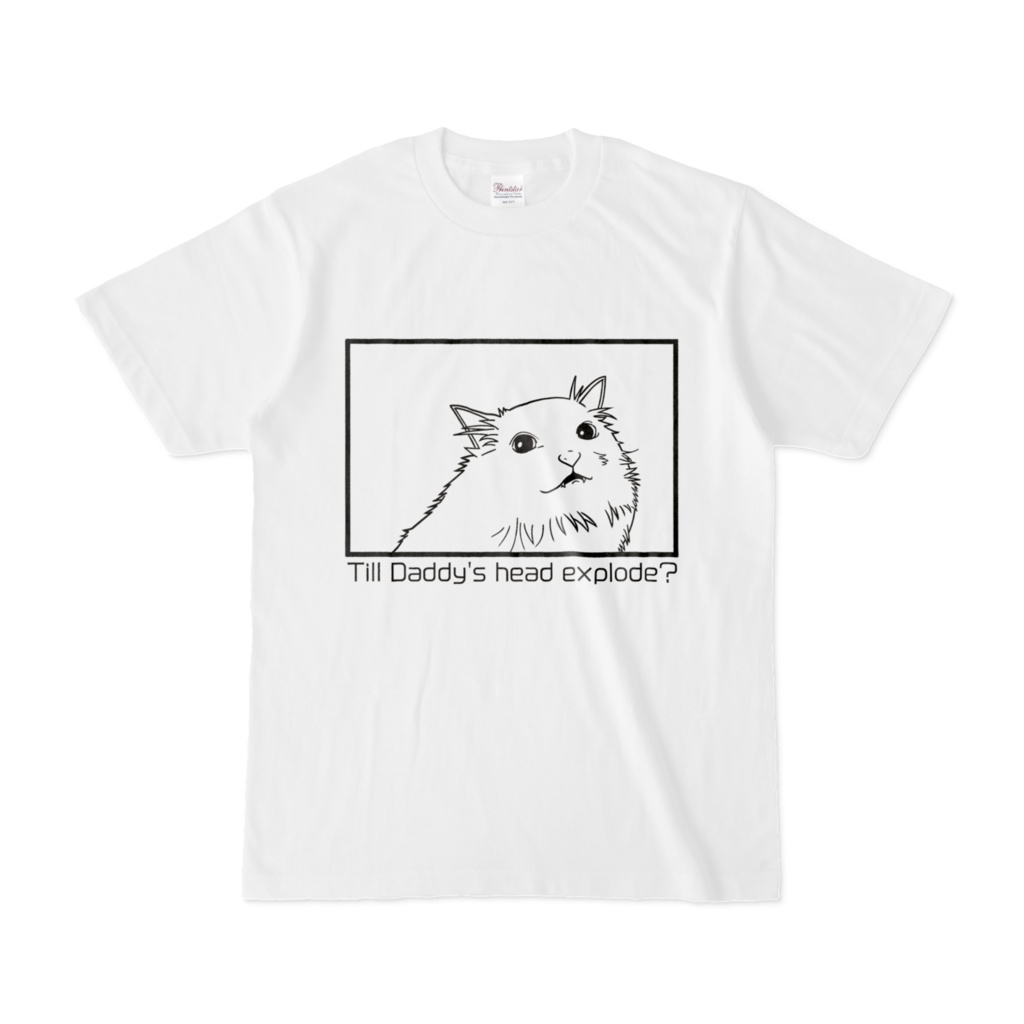 【Tシャツ】Thurston the Cat 白 【両面】