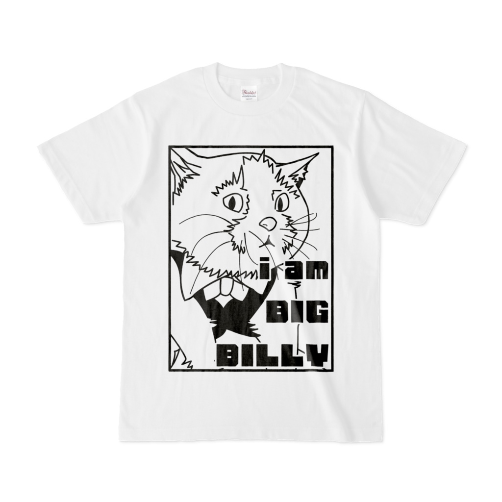 【Tシャツ】BIG BILLY Cat 白