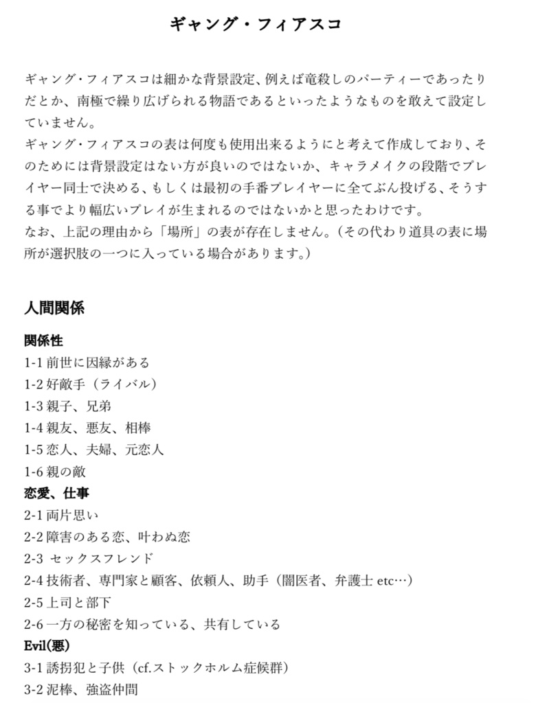 ギャング・フィアスコ