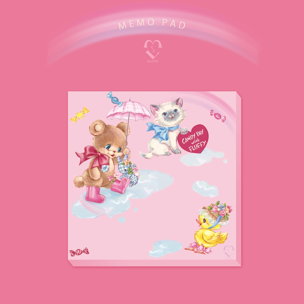 CANDY DAY ピンクスクエアメモ