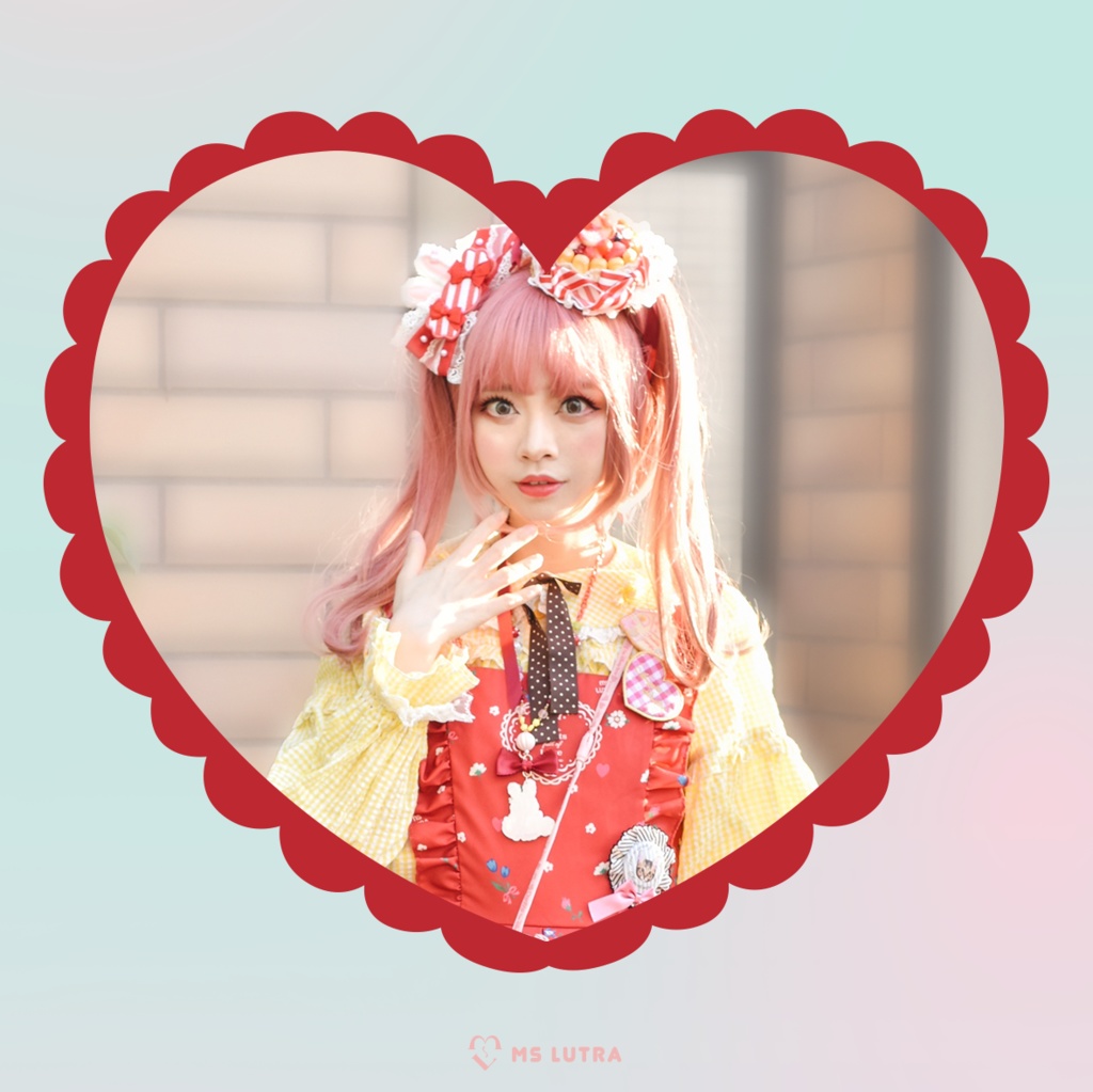 ドレス/ 赤(Red) /"RED Heart dolls" Dress