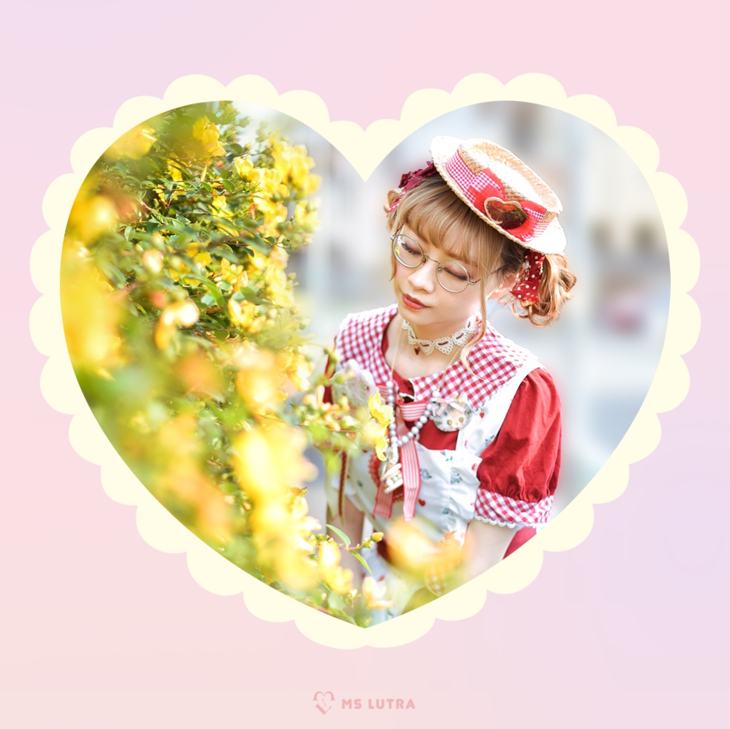 ドレス/ 白(white)/ "RED Heart dolls" Dress