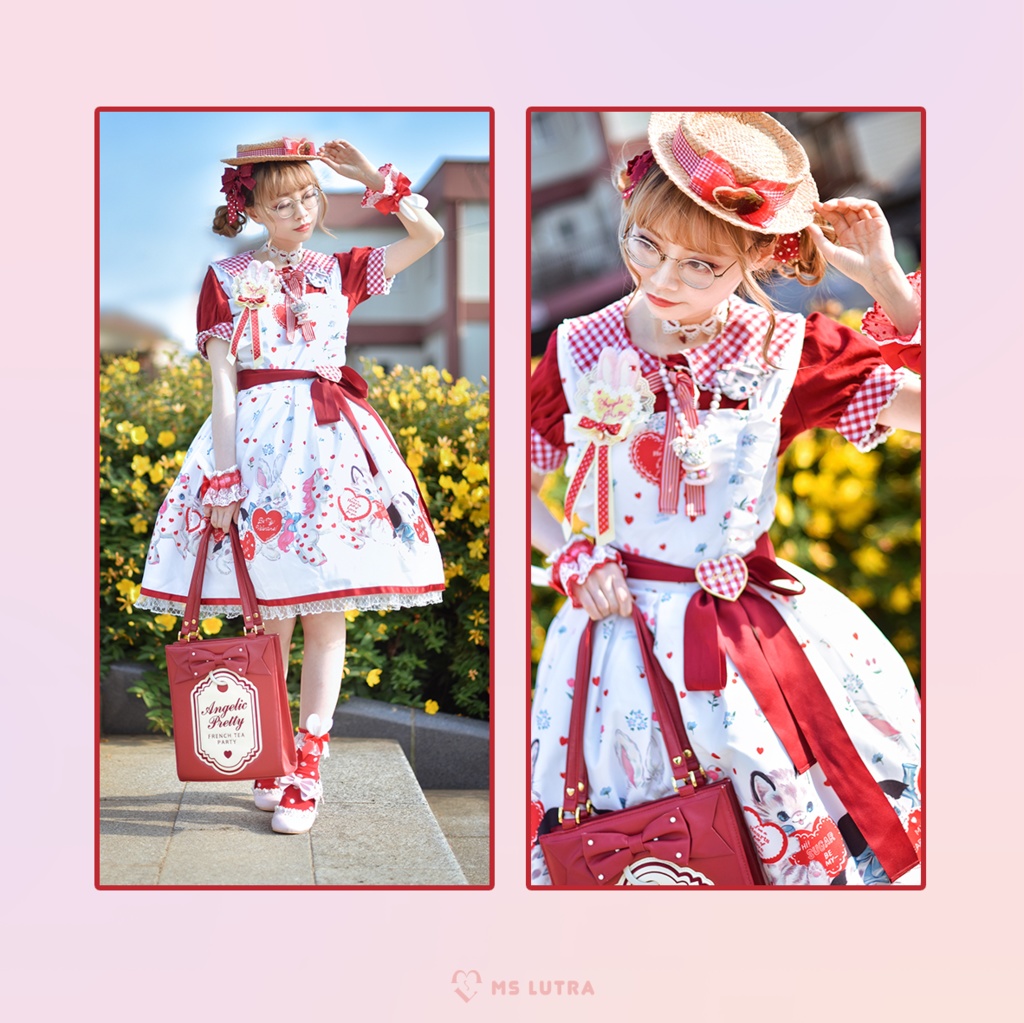 ドレス/ 白(white)/ "RED Heart dolls" Dress